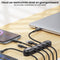 AdroitGoods Kabel Organiser Zwart - Voor 5 Kabels - Kabel Clips - Zelfklevend - Kabelhouder - Kabel Management