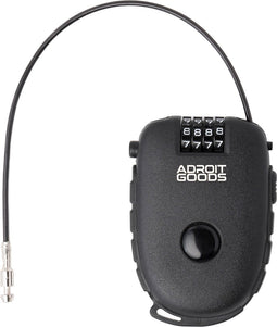 AdroitGoods Kabelslot/draadslot 80cm - Snowboard Slot - Skislot - Cijferslot - Zwart