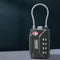 AdroitGoods Kofferslot - TSA Reisslot - Hangslot - 4 Cijferig - 2 Stuks - Zwart
