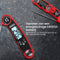 AdroitGoods Kookthermometer Digitaal - Vleesthermometer - Rood - Waterdicht- Bbq