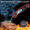 AdroitGoods Kookthermometer Digitaal - Vleesthermometer - Rood - Waterdicht- Bbq