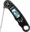 AdroitGoods Kookthermometer Digitaal - Vleesthermometer - Zwart - Waterdicht- Bbq