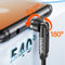 AdroitGoods Magnetische oplaadkabel - 3 in 1 - USB-C, Lightning, Micro USB - 2 Meter - Zwart