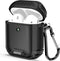 AdroitGoods Military Armor Case Geschikt Voor Apple AirPods 1+2 - Cover - Hoesje - Bescherming - Zwart