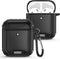 AdroitGoods Military Armor Case Geschikt Voor Apple AirPods 1+2 - Cover - Hoesje - Bescherming - Zwart