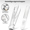 AdroitGoods Nagelknipper Set - Nageltang - Nagelschaar - Kalknagels - Teennagel - Pedicure - Incl. Nagelvijl - Grijs