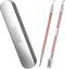 AdroitGoods Nagelriem Bokkenpoot Set - 2 Delig - Rose Gold - Met Opbergdoos - Cuticle Pusher - Nagelriem Duwer - RVS