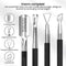 AdroitGoods Nagelriem Bokkenpoot Set - 2 Delig - Zwart - Met Opbergdoos - Cuticle Pusher - Nagelriem Duwer - RVS