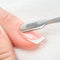 AdroitGoods Nagelriem Bokkenpoot Set - 2 Delig - Zwart - Met Opbergdoos - Cuticle Pusher - Nagelriem Duwer - RVS