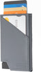 AdroitGoods Pasjeshouder 7 Pasjes Portemonnee - Creditcardhouder Met RFID Technologie - Leder - Grijs