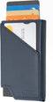 AdroitGoods Pasjeshouder 7 Pasjes Portemonnee - Creditcardhouder Met RFID Technologie - Leder - Blauw