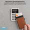 AdroitGoods Pasjeshouder 7 Pasjes Portemonnee - Creditcardhouder Met RFID Technologie - Aluminium/Leder - Bruin