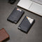 AdroitGoods Pasjeshouder 7 Pasjes Portemonnee - Creditcardhouder Met RFID Technologie - Leder - Blauw