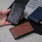 AdroitGoods Pasjeshouder 7 Pasjes Portemonnee - Creditcardhouder Met RFID Technologie - Leder/Blauw