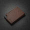 AdroitGoods Pasjeshouder 7 Pasjes Portemonnee - Creditcardhouder Met RFID Technologie - Leder - Donkerbruin