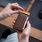 AdroitGoods Pasjeshouder 7 Pasjes Portemonnee - Creditcardhouder Met RFID Technologie - Leder/Donkerbruin