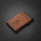 AdroitGoods Pasjeshouder 7 Pasjes Portemonnee - Creditcardhouder Met RFID Technologie - Aluminium/Leder - Bruin