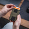 AdroitGoods Pasjeshouder 7 Pasjes Portemonnee - Creditcardhouder Met RFID Technologie - Suède-Leder - Groen