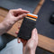 AdroitGoods Pasjeshouder 7 Pasjes Portemonnee - Creditcardhouder Met RFID Technologie - Leder/Zwart