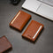 AdroitGoods Pasjeshouder 7 Pasjes Portemonnee - Creditcardhouder Met RFID Technologie - Leder/Bruin