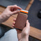 AdroitGoods Pasjeshouder 7 Pasjes Portemonnee - Creditcardhouder Met RFID Technologie - Leder/Bruin