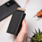 AdroitGoods Pasjeshouder 7 Pasjes Portemonnee - Creditcardhouder Met RFID Technologie - Leder/Zwart