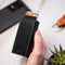 AdroitGoods Pasjeshouder 7 Pasjes Portemonnee - Creditcardhouder Met RFID Technologie - Leder/Carbonfiber
