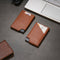 AdroitGoods Pasjeshouder 7 Pasjes Portemonnee - Creditcardhouder Met RFID Technologie - Leder - Bruin