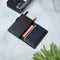 AdroitGoods Pasjeshouder 7 Pasjes Portemonnee - Creditcardhouder Met RFID Technologie - Leder/Blauw