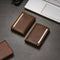 AdroitGoods Pasjeshouder 7 Pasjes Portemonnee - Creditcardhouder Met RFID Technologie - Leder/Donkerbruin