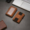 AdroitGoods Pasjeshouder 7 Pasjes Portemonnee - Creditcardhouder Met RFID Technologie - Suède-Leder - Bruin