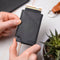 AdroitGoods Pasjeshouder 7 Pasjes Portemonnee - Creditcardhouder Met RFID Technologie - Leder - Zwart