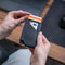 AdroitGoods Pasjeshouder 7 Pasjes Portemonnee - Creditcardhouder Met RFID Technologie - Leder - Blauw
