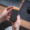 AdroitGoods Pasjeshouder 7 Pasjes Portemonnee - Creditcardhouder Met RFID Technologie - Aluminium/Carbon - Zwart