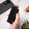 AdroitGoods Pasjeshouder 7 Pasjes Portemonnee - Creditcardhouder Met RFID Technologie - Leder/Zwart