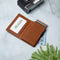 AdroitGoods Pasjeshouder 7 Pasjes Portemonnee - Creditcardhouder Met RFID Technologie - Leder/Bruin