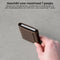 AdroitGoods Pasjeshouder 7 Pasjes Portemonnee - Creditcardhouder Met RFID Technologie - Leder/Donkerbruin