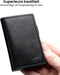 AdroitGoods Pasjeshouder 7 Pasjes Portemonnee - Creditcardhouder Met RFID Technologie - Leder/Zwart