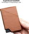 AdroitGoods Pasjeshouder 7 Pasjes Portemonnee - Creditcardhouder Met RFID Technologie - Leder - Bruin