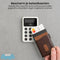 AdroitGoods Pasjeshouder 7 Pasjes Portemonnee - Creditcardhouder Met RFID Technologie - Aluminium/Leder - Donkerbruin