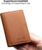 AdroitGoods Pasjeshouder 7 Pasjes Portemonnee - Creditcardhouder Met RFID Technologie - Leder/Bruin