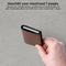 AdroitGoods Pasjeshouder 7 Pasjes Portemonnee - Creditcardhouder Met RFID Technologie - Leder/Bruin