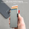 AdroitGoods Pasjeshouder 7 Pasjes Portemonnee - Creditcardhouder Met RFID Technologie - Aluminium/Grijs