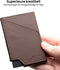 AdroitGoods Pasjeshouder 7 Pasjes Portemonnee - Creditcardhouder Met RFID Technologie - Leder - Donkerbruin