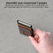 AdroitGoods Pasjeshouder 7 Pasjes Portemonnee - Creditcardhouder Met RFID Technologie - Aluminium/Leder - Donkerbruin