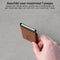 AdroitGoods Pasjeshouder 7 Pasjes Portemonnee - Creditcardhouder Met RFID Technologie - Aluminium/Leder - Bruin