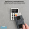 AdroitGoods Pasjeshouder 7 Pasjes Portemonnee - Creditcardhouder Met RFID Technologie - Suède-Leder - Blauw