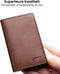 AdroitGoods Pasjeshouder 7 Pasjes Portemonnee - Creditcardhouder Met RFID Technologie - Leder/Bruin