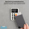 AdroitGoods Pasjeshouder 7 Pasjes Portemonnee - Creditcardhouder Met RFID Technologie - Leder - Grijs