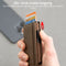 AdroitGoods Pasjeshouder 7 Pasjes Portemonnee - Creditcardhouder Met RFID Technologie - Leder/Donkerbruin